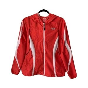 Fila Women's Windbreaker Sport Athletic Jacket Size L
